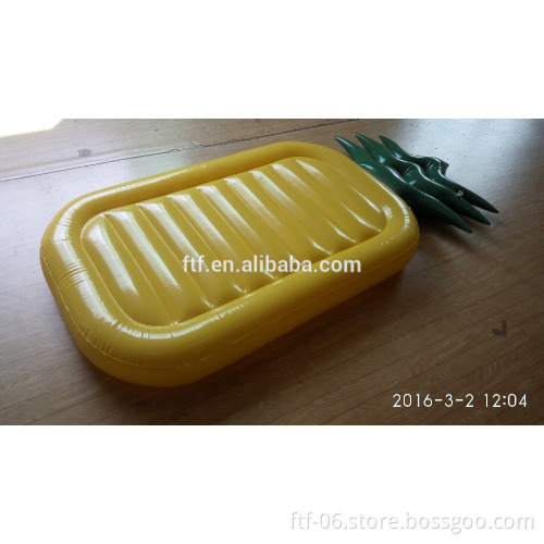 yellow pineapple inflatable floating row,pineapple air mattress,pineapple floating mat